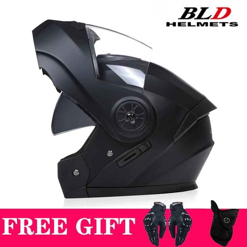 Casque de Moto Cross à double lentille, visière intérieure de sécurité, rabat modulaire, pour hommes