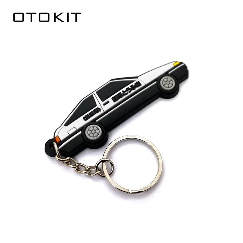 OTOKIT – porte-clés de voiture en caoutchouc AE86, style de voiture, modèle de voiture, Fujiwara Tof