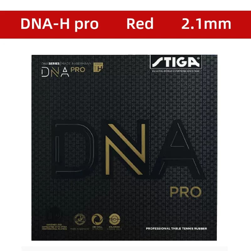 STIGA DNA PRO – caoutchouc de Tennis de Table M / H / S Original, boutons internes, caoutchouc de Pi