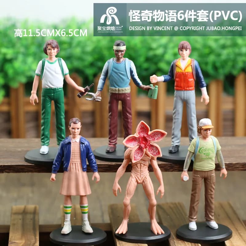Ensemble de figurines d'action Stranger Things-6 pièces 8 pièces 9 pièces Options disponibles décora
