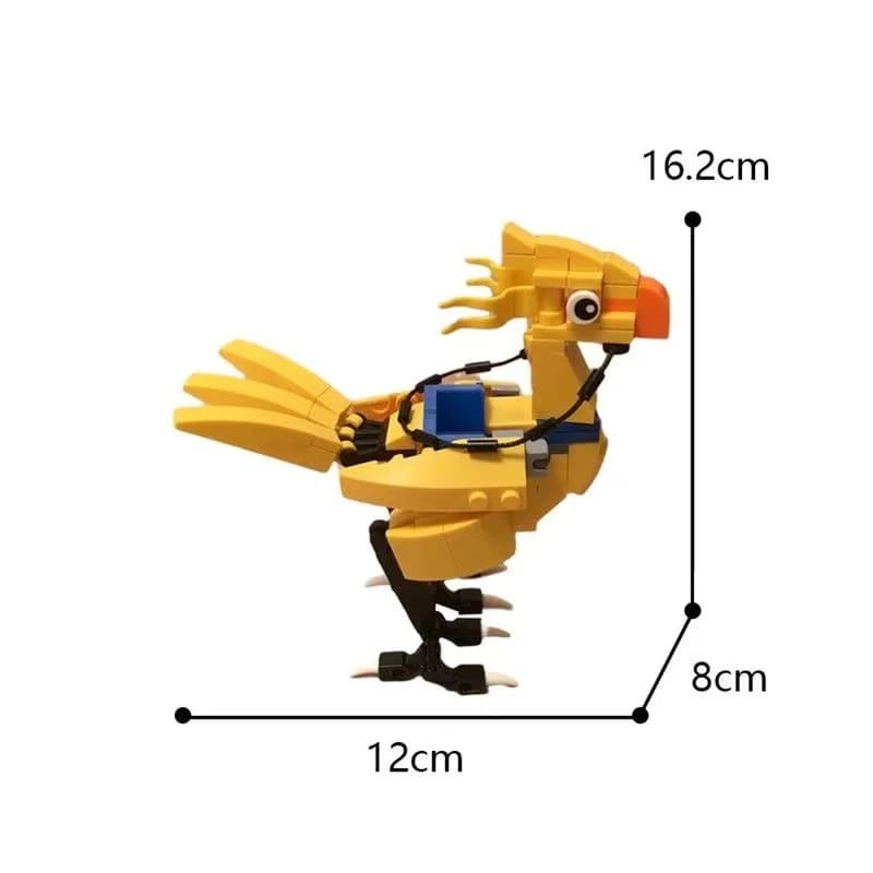 Mascotte de jeu de construction Moc Animals Chocoboed, figurine d'action, modèle de briques Kwehs, j