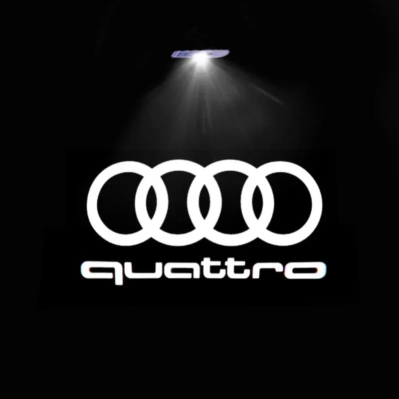 Lumière de bienvenue Led avec logo de porte de voiture, pour Audi Sprot A4 B5 B6 B7 B8 B9 A1 A3 8V 8