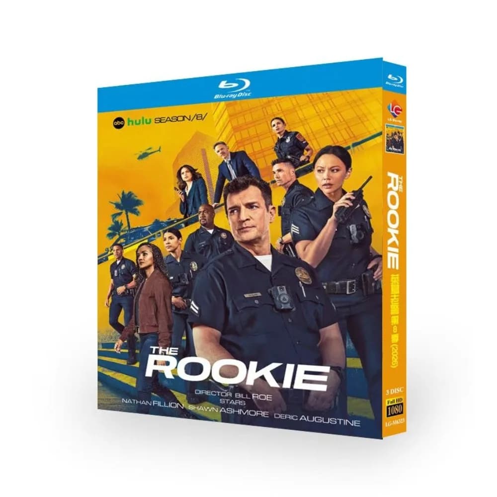 La saison 8 de Rookie (2026) Nouveau disque Blu-ray 3D en boîte, audio anglais, région libre