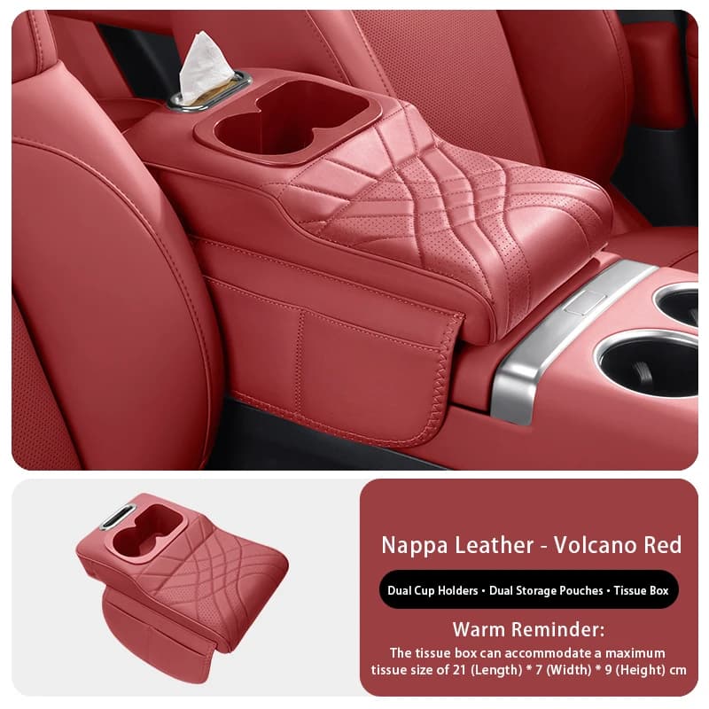 Housse de coussin pour accoudoir de Console centrale de voiture ‌ Polestar 2 3 4 sac de rangement 2 