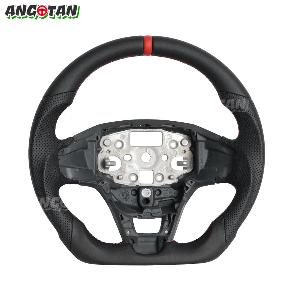 Volant de Course Entièrement en Cuir Perforé de Remplacement, pour Ford ATIC Tourneo bt2017-2021