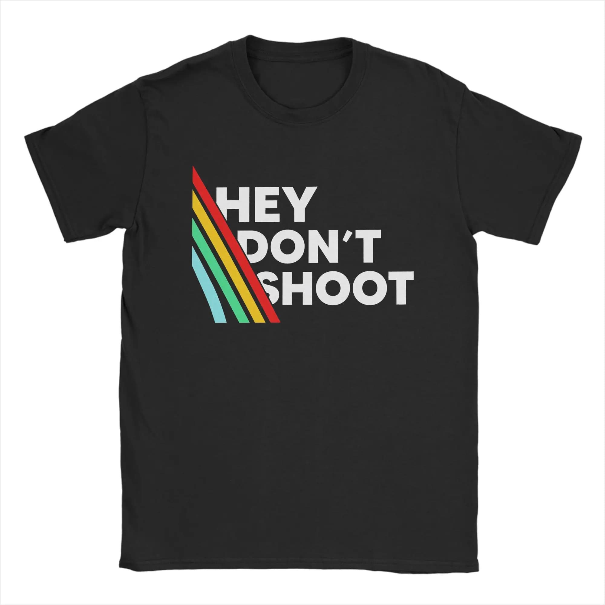 T-shirt Arc Raiders Hey Don't Shoot, T-shirts Hip Hop d'été pour homme, en coton, col rond, vêtement