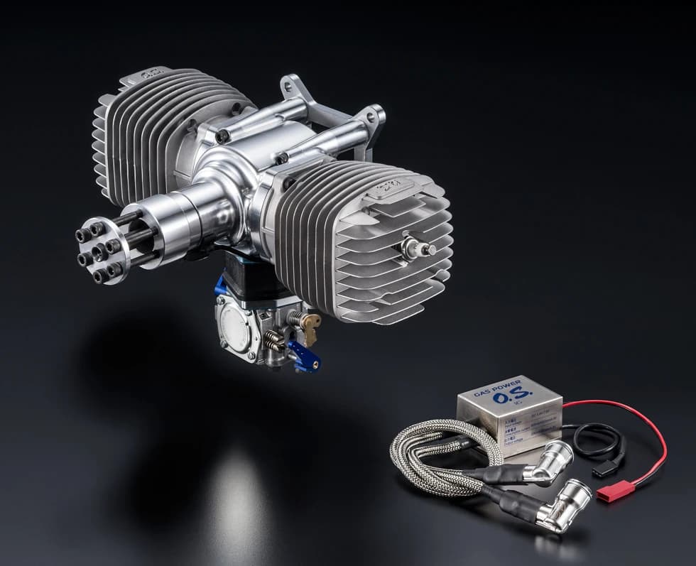 OS GT120T 120cc moteur à essence double 2 temps, puissance ultime pour l'échelle de compétition
