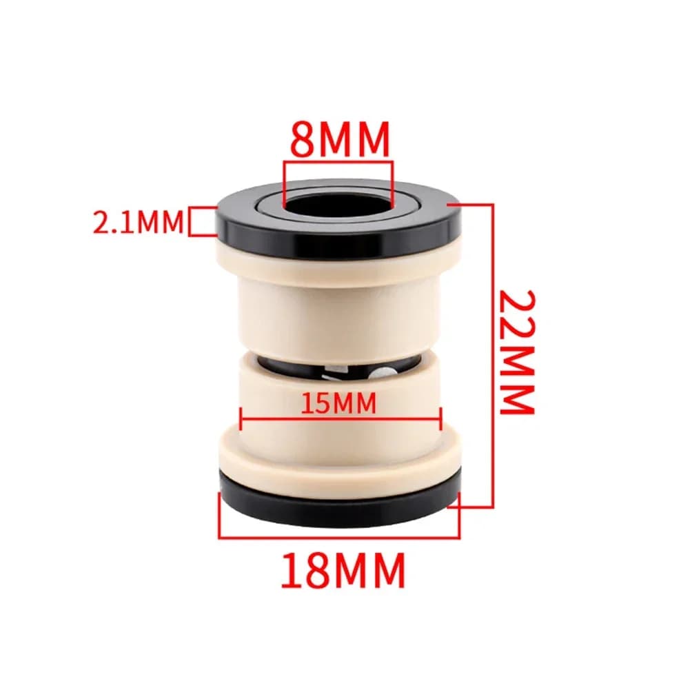 Amortisseurs de vélo bague vtt DH vélo arrière de vélo DU bague Kit pour Fox Rockshox 22-68mm access