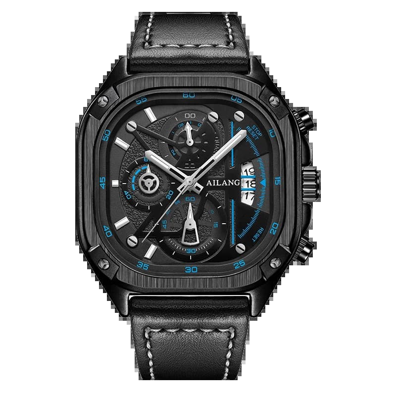 Montre à quartz technologique Black Friday, étanche, cadran carré, chronographe, 2026, aiguilles lum