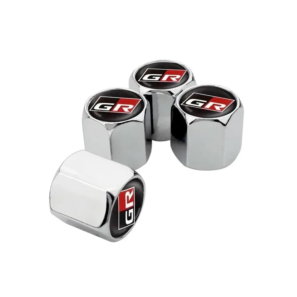 Capuchons de valve de pneu de voiture, 4 pièces, pour GR Sport Gazoo Racing CHR Land Cruiser Aqua Pr