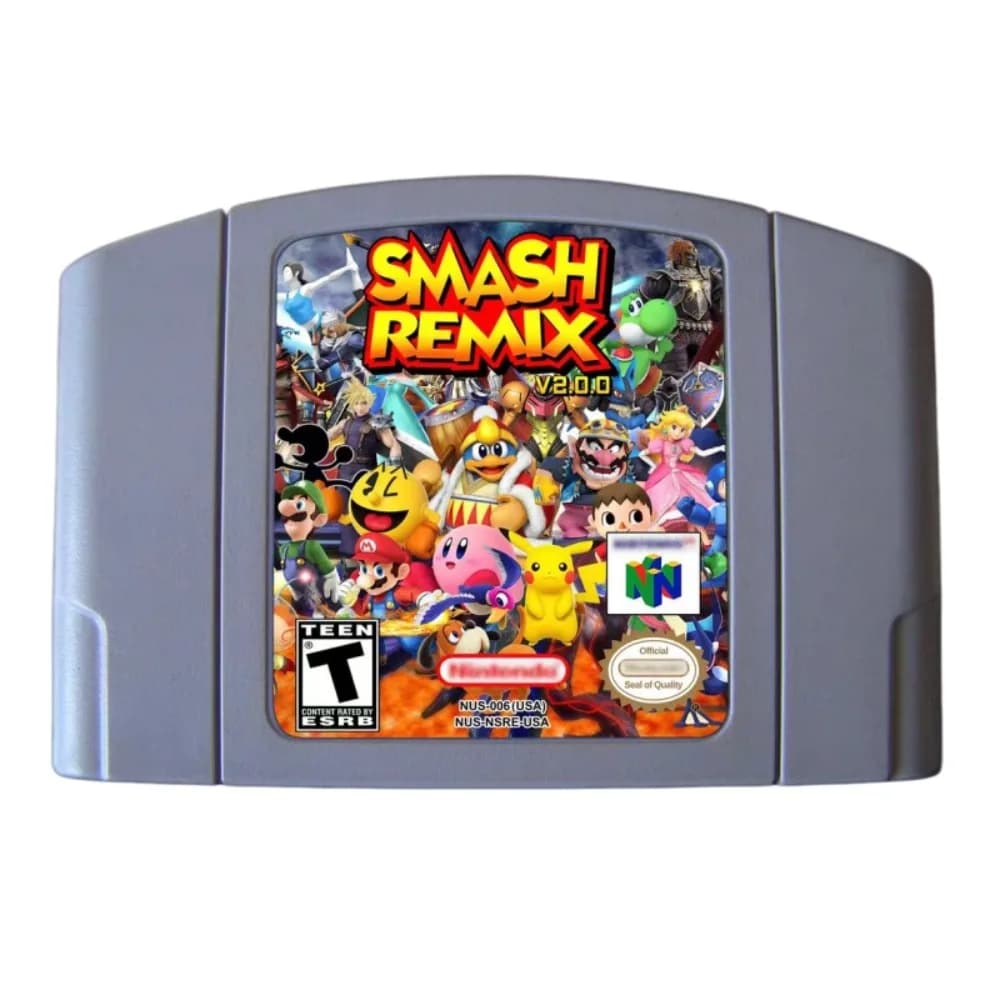 Cartouche de jeu N64 révisée SmashRemix V2.0.0 30 version américaine