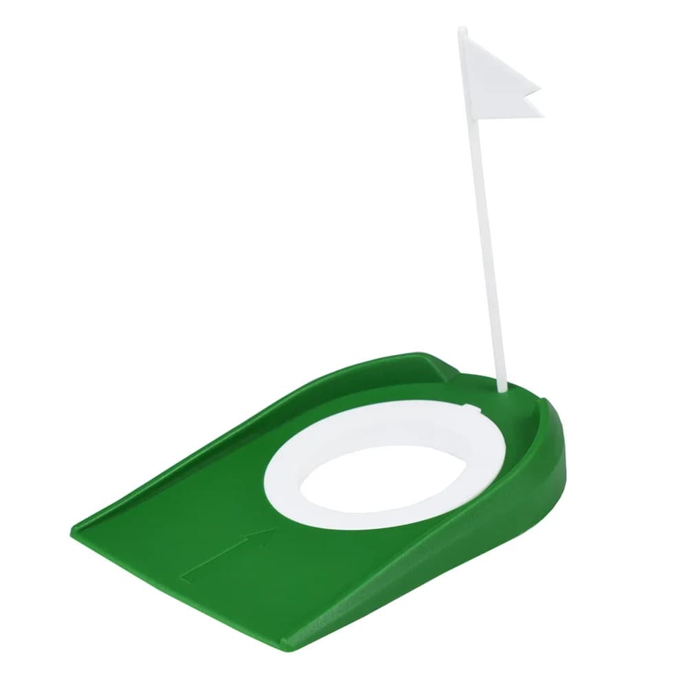 Entraîneur de mise de Golf en salle avec trou, Putter de drapeau, aide à la pratique verte, aide à l
