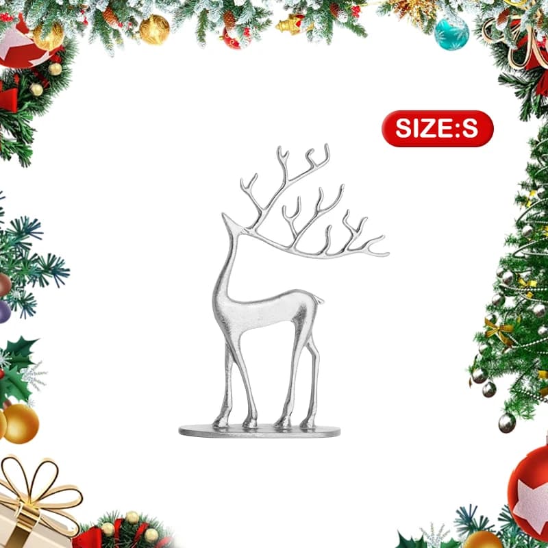 Figurine de renne en résine minimaliste moderne, décoration de noël, Sculpture de vacances d'intérie