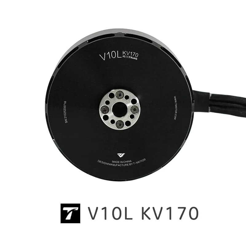 Moteur Tmotor V10L KV170 pour drone à aile verticale/siègle fixe, puissance maximale 9000W/durée 180