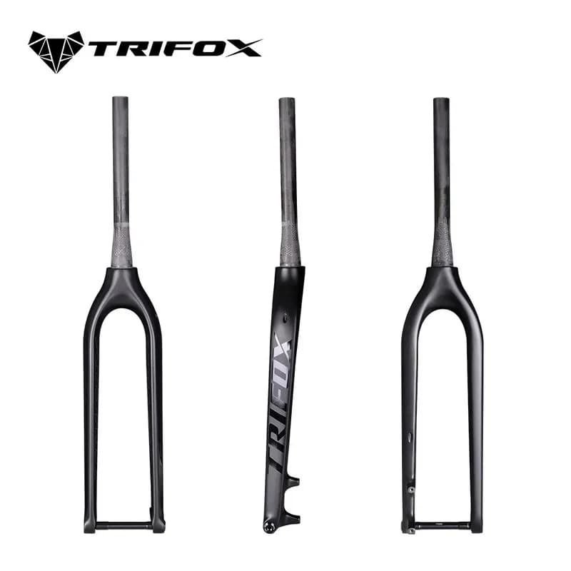 Fourche VTT en carbone TRIFOX TMK200 29er avec axe traversant 15x110mm, 1-1/8'-1-1/2', accessoires V