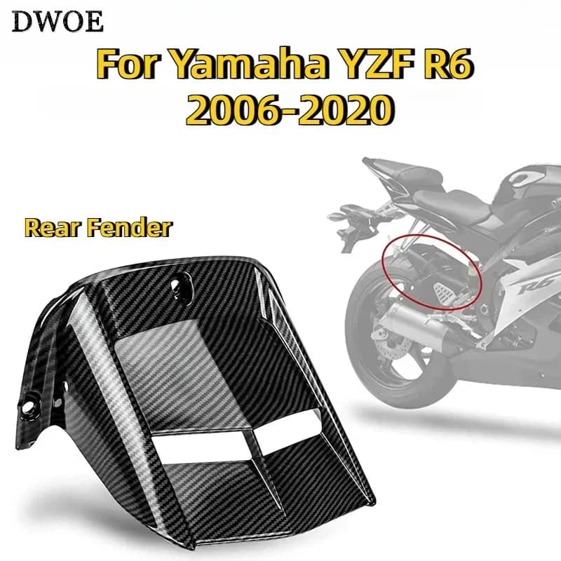 Garde-boue de garde-boue de garde-boue de Hugger de roue arrière de moto YZF-R6 pour Yamaha YZF R6 2006-2020 2006 2007 2008 2009 2010 2011