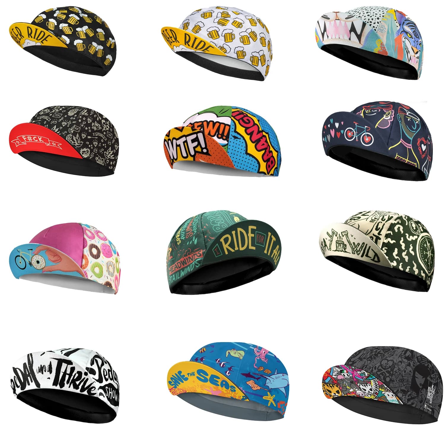 Casquettes de cyclisme en polyester pour hommes et femmes, chapeau de sport respirant, séchage rapide, classique, rétro, rouge, bleu, vert, été