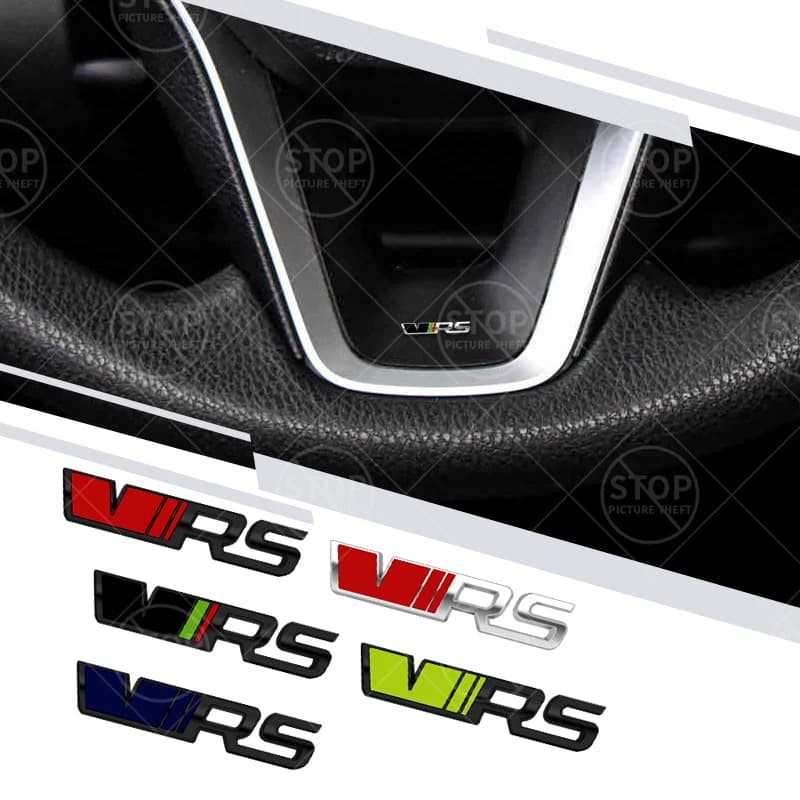 Autocollant de volant intérieur de voiture avec Logo VRS
