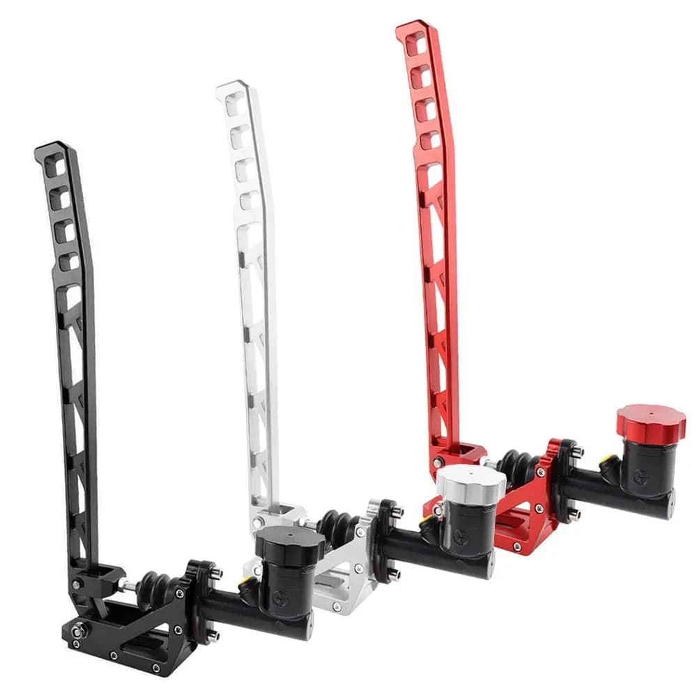 Frein à main de course hydraulique pour drift, E-Brake, avec levier à bras long, noir, argent, rouge, en aluminium, pièces automobiles