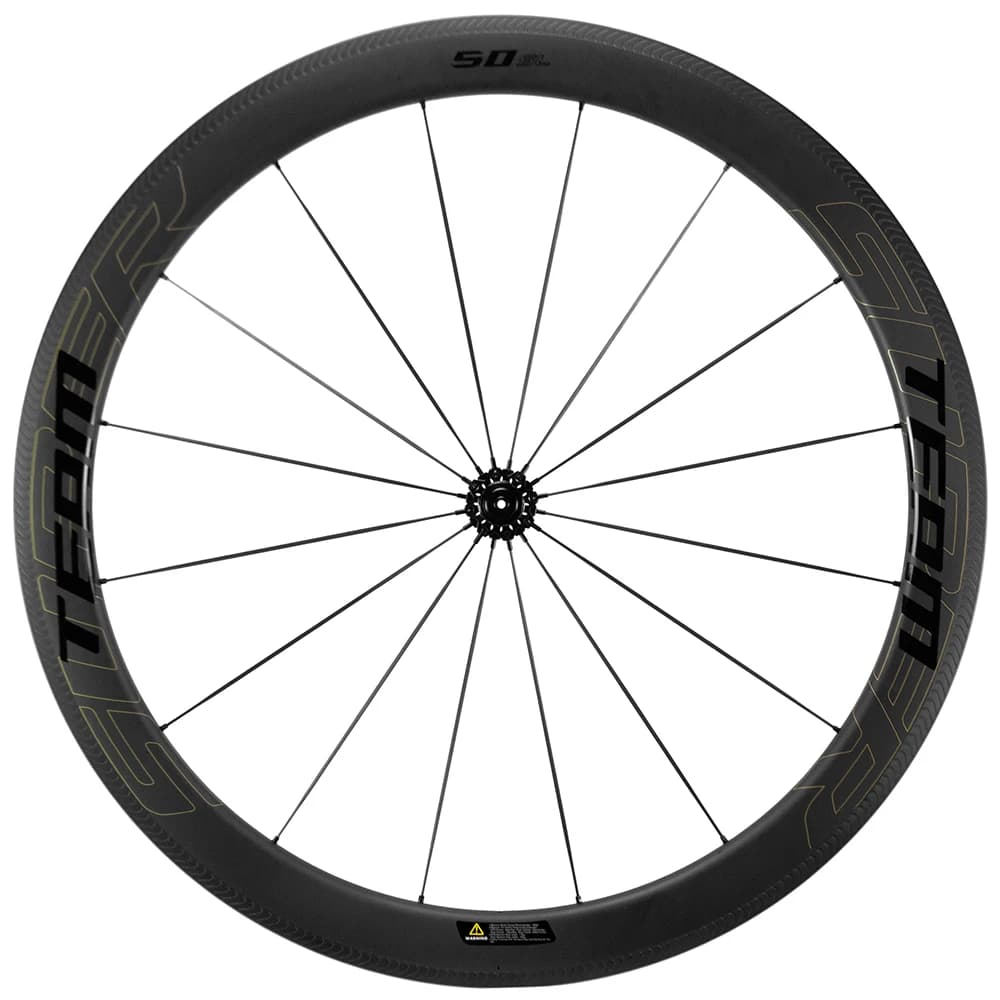 Roues à rayons en carbone SUPERTEAM 50mm paire