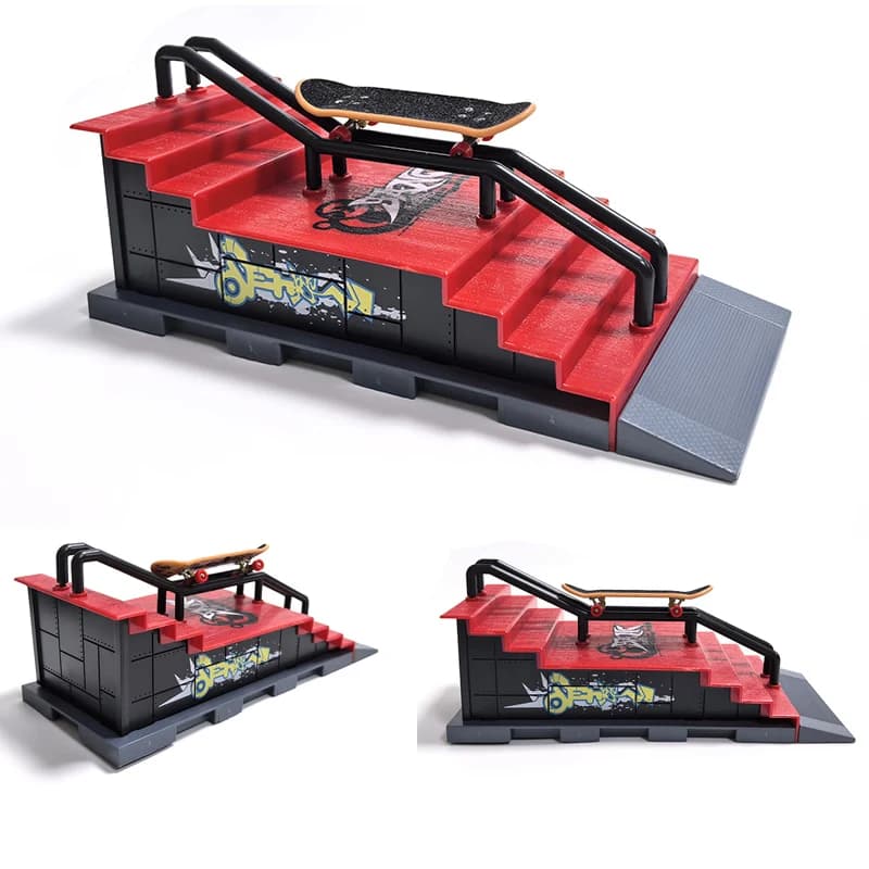 Ensembles de scènes de skate pour doigts DIY, pièces de rampe de skatepark, Tech Deck professionnel, jouets fantaisie, cadeau pour enfants