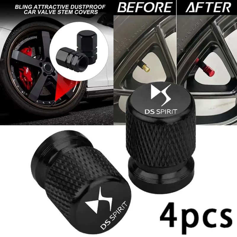 Capuchons de valve de pneu de voiture pour DS SPIRIT DS3 DS4 DS4S DS5 5LS DS6 DS7 DS9 WILD RUBIS E-Tense DIVINV