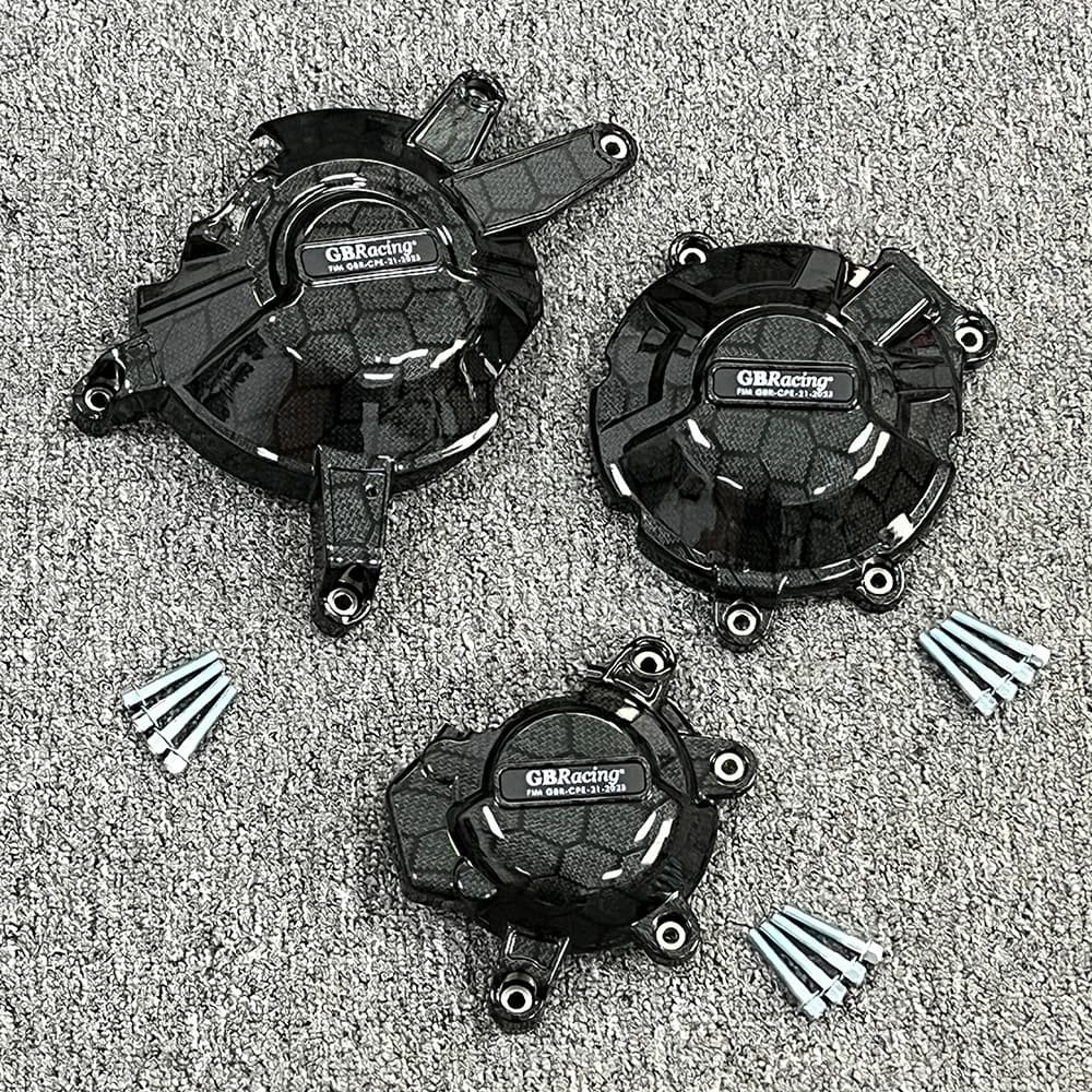 Juste de protection du moteur de moto de course GB, fibre de carbone, Bergame, Honda CB650R et CBR650R, 2021-2024