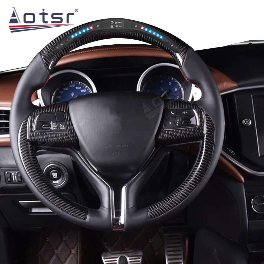 Accessoires de modification Automobile pour volant Maserati Genral Racing avec lumières LED