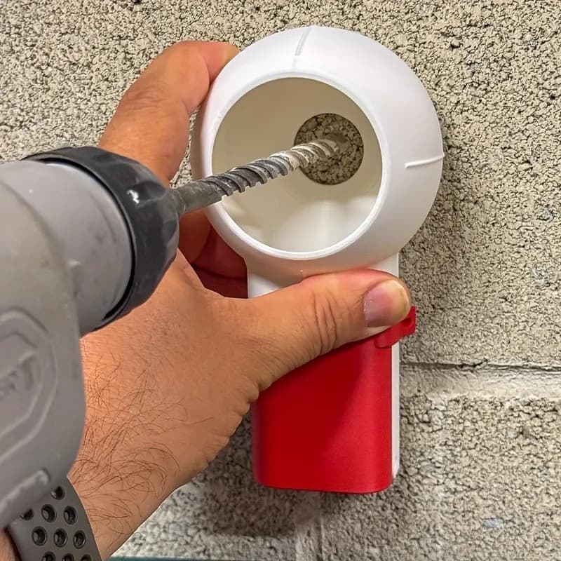 Boîte de dépoussiérage pour embout de perceuse à buse rotative, conception de collecte de poussière efficace, adaptée au perçage, au ponçage et au meulage