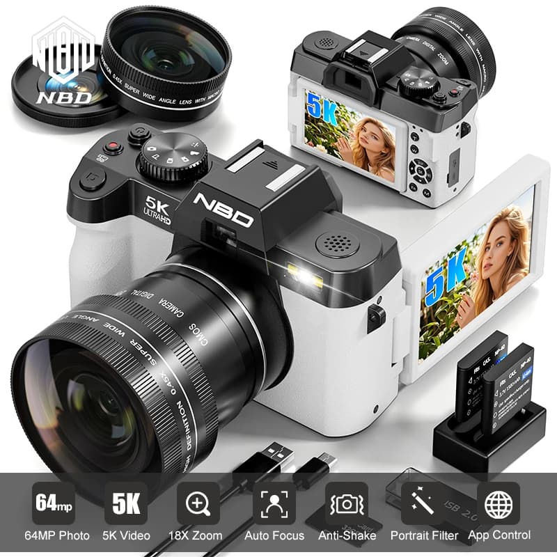 Appareil photo numérique NBD 5K 64MP