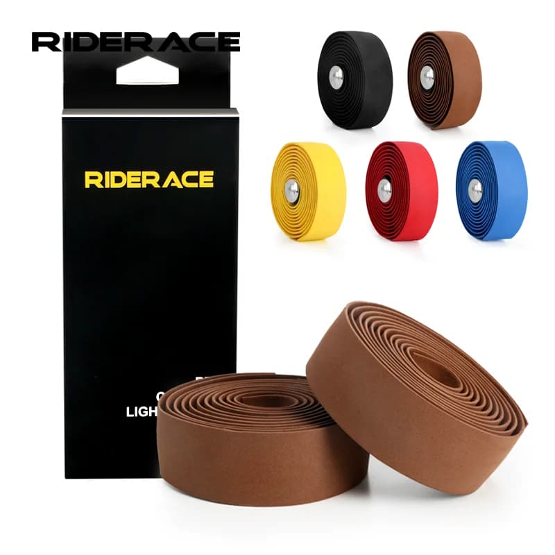 RIDERACE ruban de guidon de vélo pour vélo de route bandes de guidon anti-dérapant EVA respirant cyclisme amortissement sangles Anti-Vibration