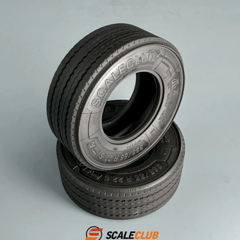 SCALECLUB 1/14 Tamiya camion tracteur pneus de style camion européen avec garde-boue