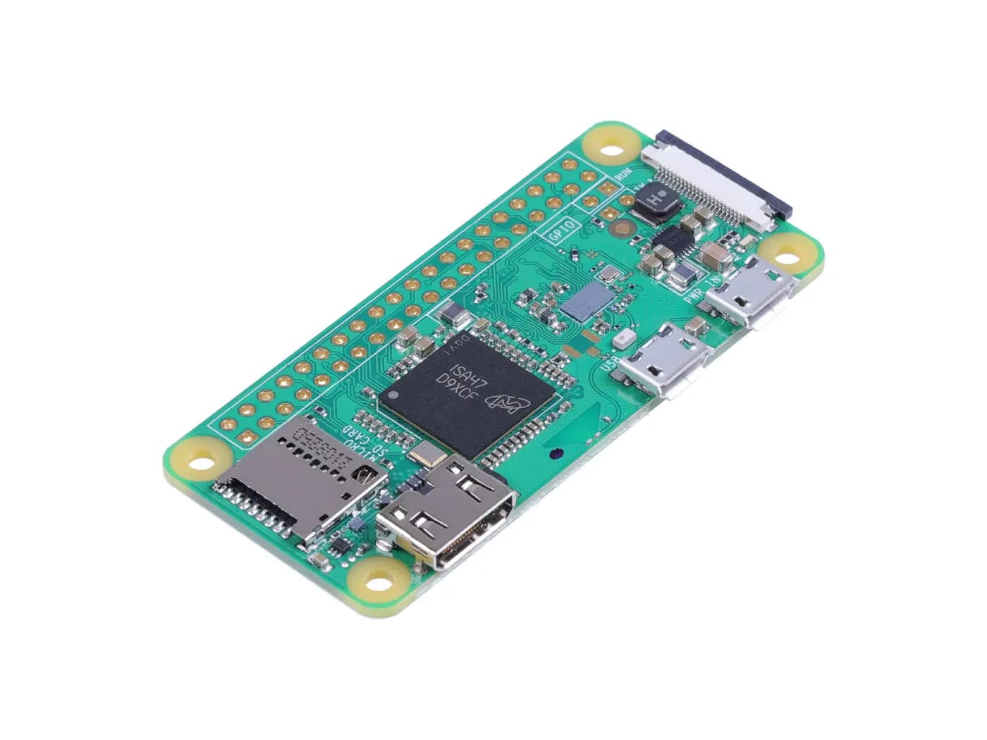 Raspberry Pi Zero W ou WH, ordinateur monocarte compact, Wi-Fi, Bluetooth, 40 broches GPIO, 1 GHz 512 Mo de RAM, pour l'IoT et l'automatisation