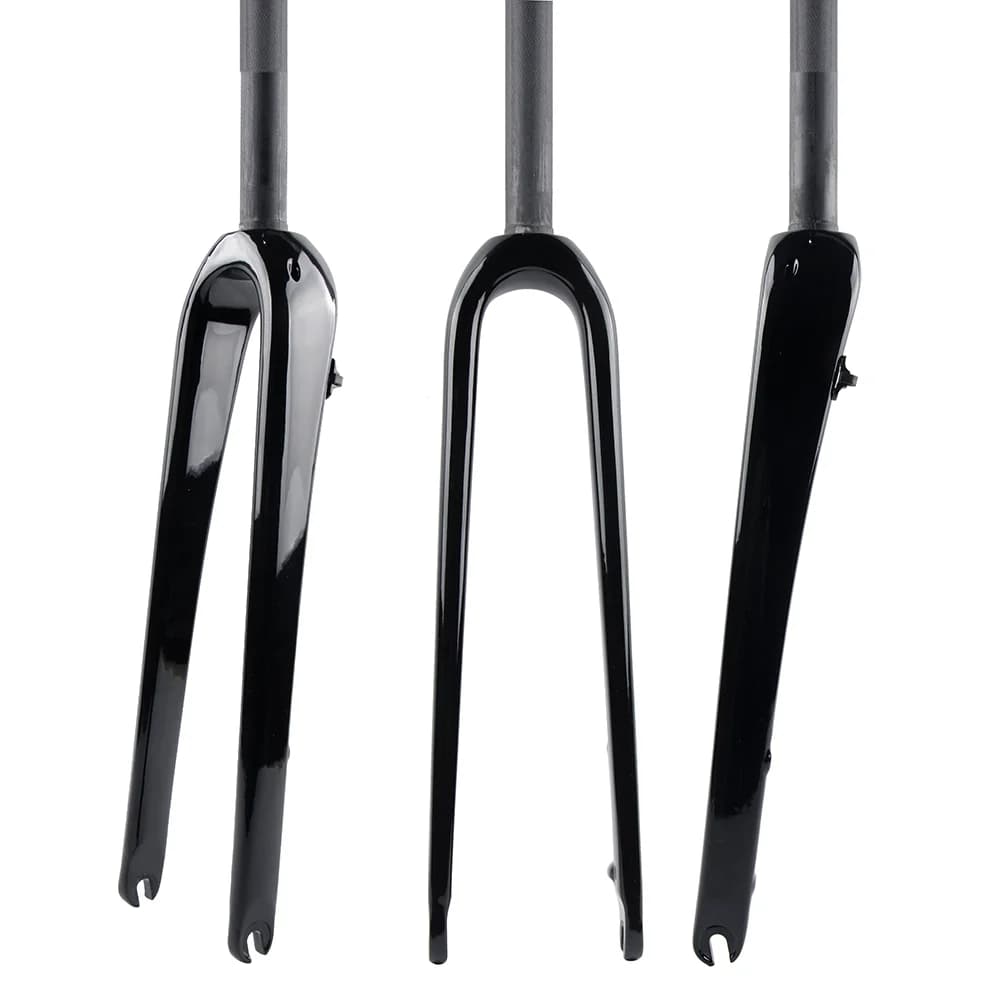 Fourche avant en fibre de carbone pour vélo de route, cyclocross, frein à disque plat, dur, droit, conique, voyage, gravier, UD, QR, le plus récent, 700C