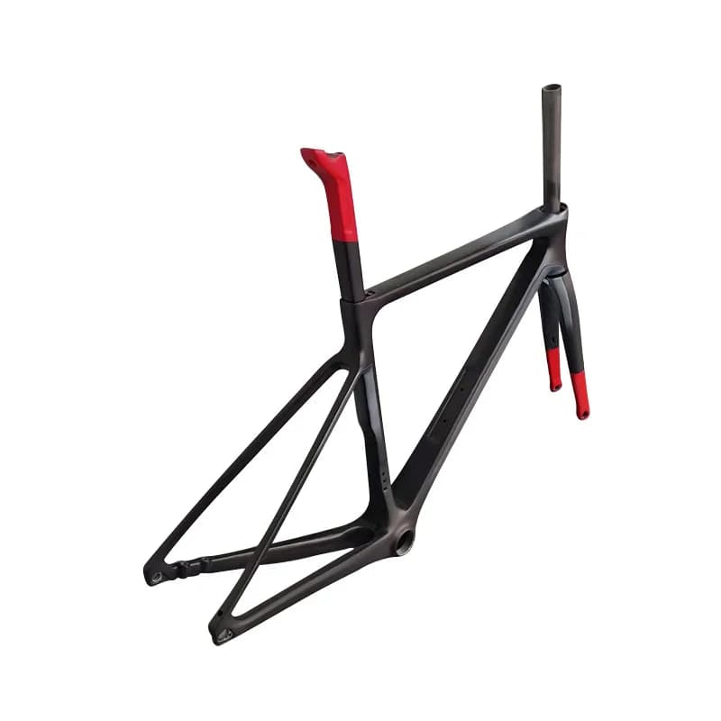 CHAUD! Nouveau cadre de vélo de route en carbone V4Rs T1100 revêtement rouge et noir classique