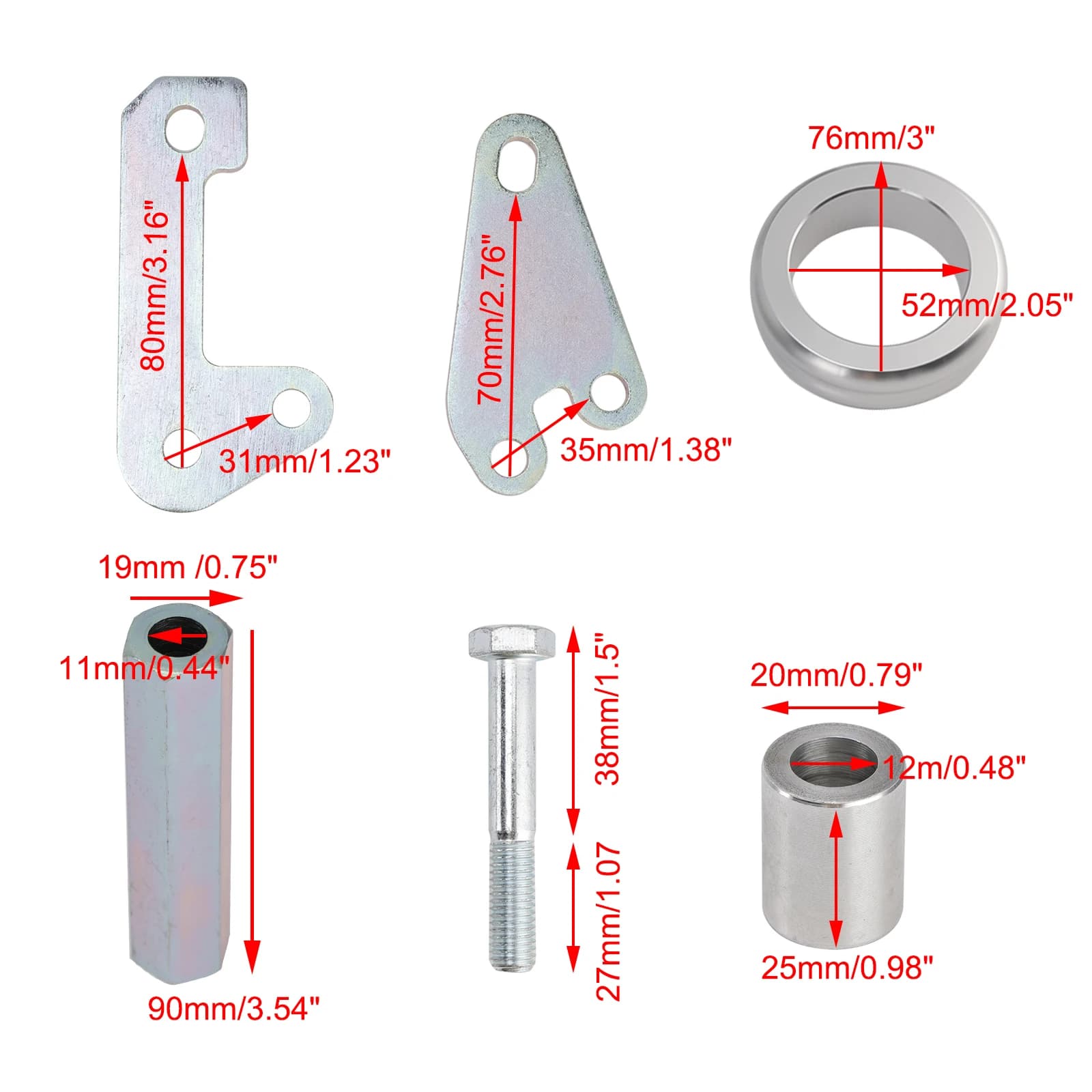 Kit de levage de Suspension avant et arrière de 3 pouces, pour Polaris Ranger Xp 1000 2018 2019 2020 2021 2022 2023 2024 2025