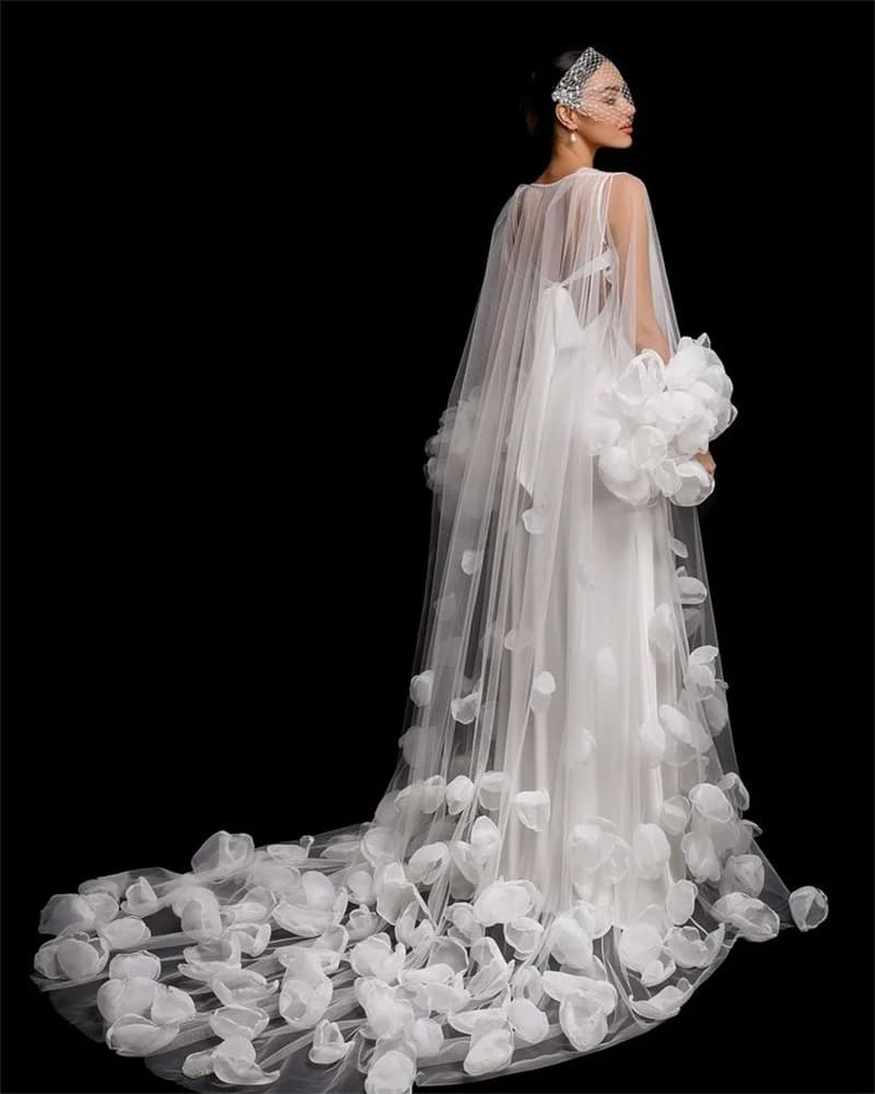 Robe de bal de maternité blanche pour femmes, col en V, manches bouffantes, Robes de soirée en Tulle, vêtements de nuit pour femmes enceintes personnalisés