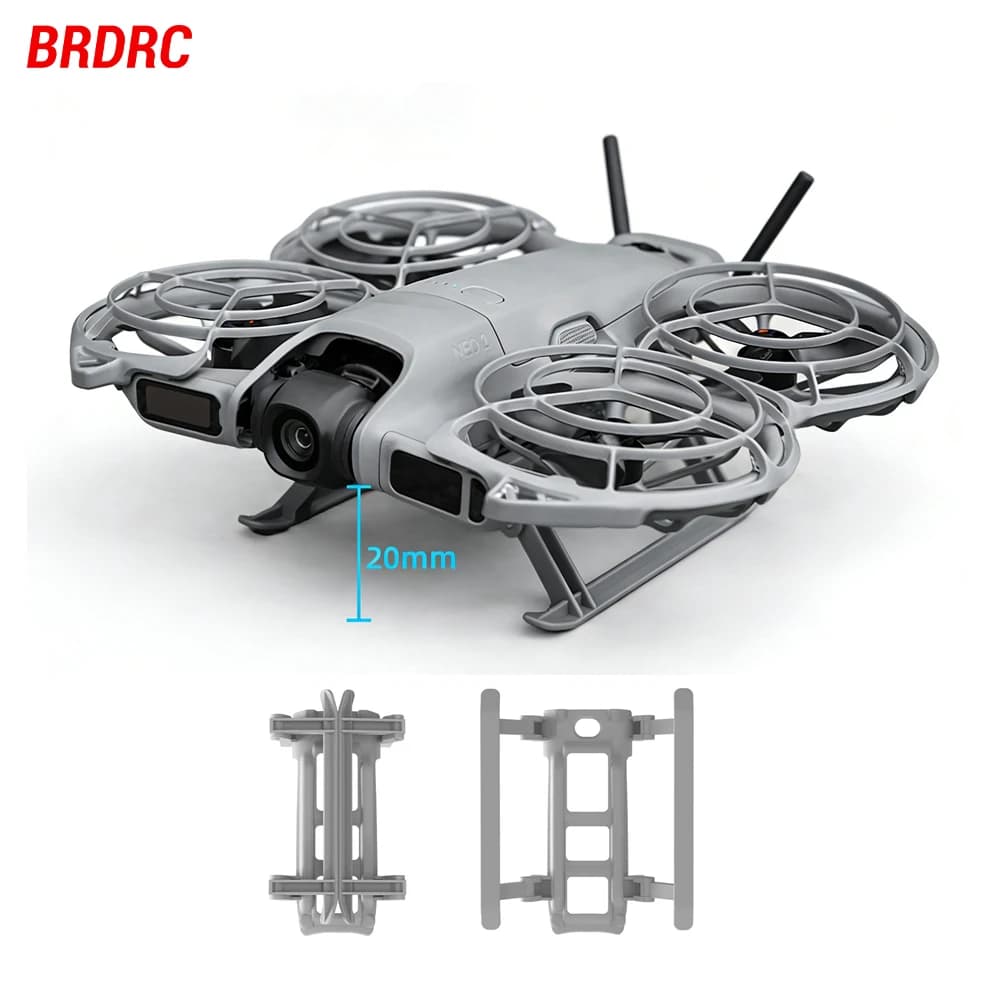Train d'atterrissage BRDRC pour drone DJI NEO 2, extension de jambe de support, pied de protection, support à dégagement rapide, accessoires pliables