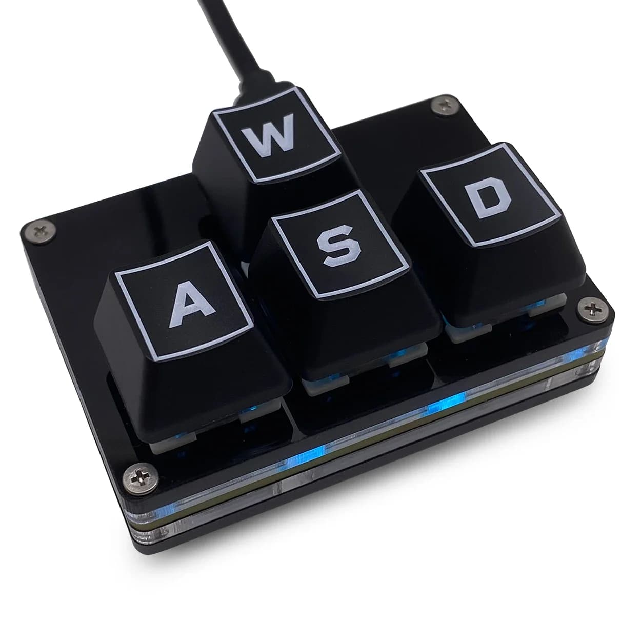 Mini clavier de jeu à 4 touches, clavier de jeu mécanique à une main, Programmable USB-C, personnalisé