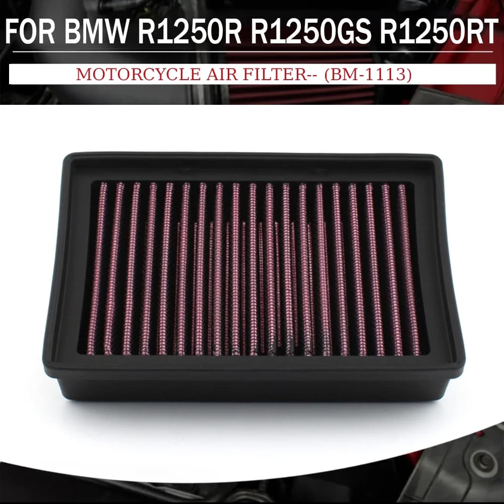Filtre à Air pour moto, BM-1113, pour BMW R1200GS, R1200R, R1200RS, R1200RT, R1250R, R1250RS, R1250RT, R1250GS Adventure 1254 2019 – 2025