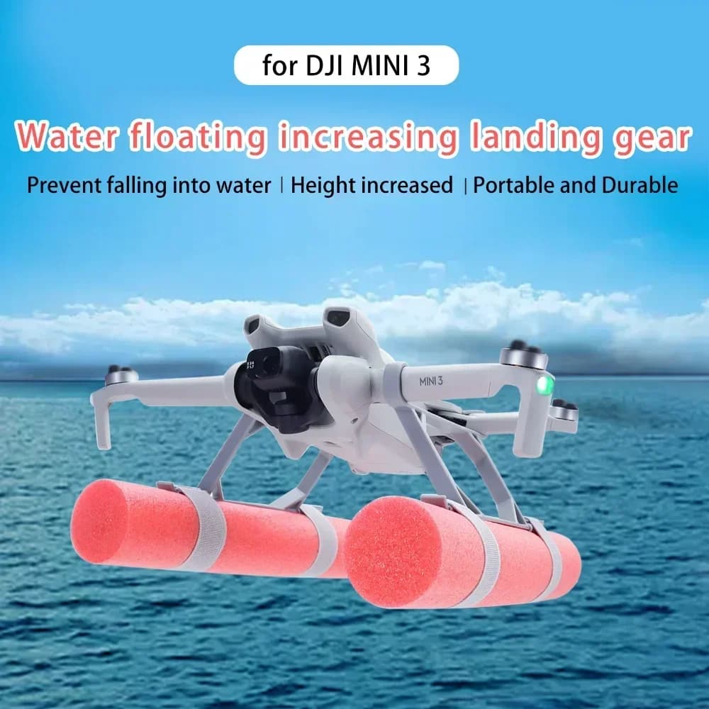 Trotteuses aquatiques flottantes pour DJI Mini 4 Pro/Mini 3/Mini 3 Pro – Ailes d'atterrissage sécurisées pour l'eau et la neige – Accessoire d'entraînement pour drone