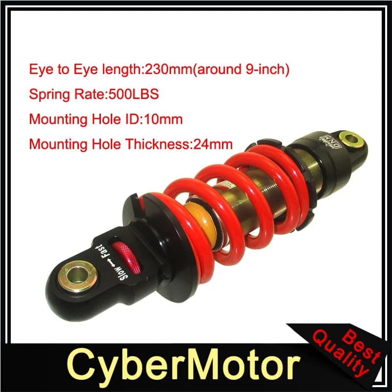 Suspension de choc arrière 9 "230mm 500lbs DNM MK-AR pour Honda Yamaha Suzuki Kawasaki Dirt Pit Bike moto