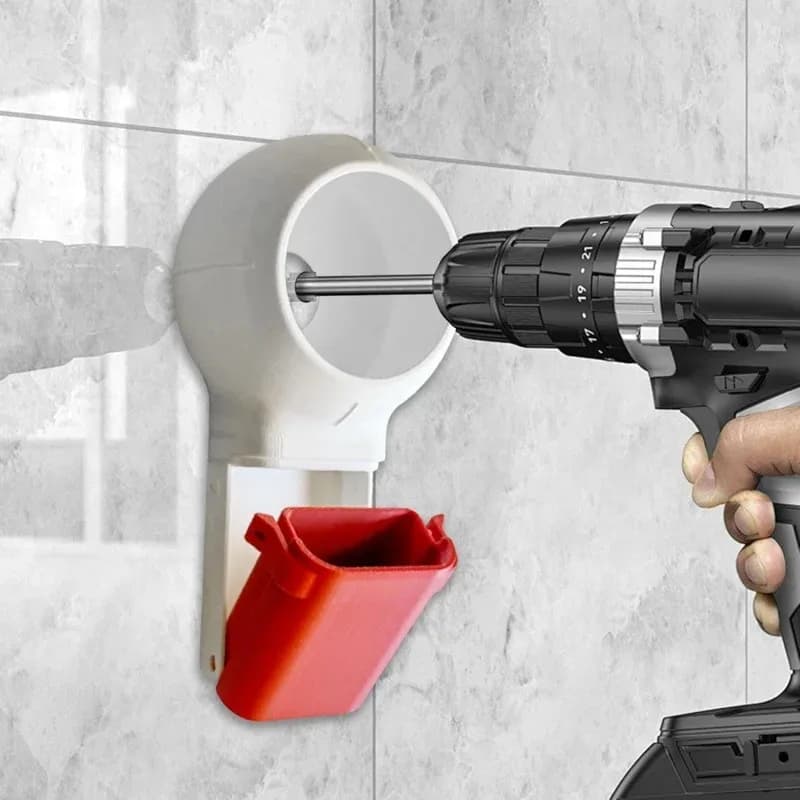 Collecteur de poussière de perceuse avec Joint rotatif, couvercle anti-poussière pour perceuse électrique, outil de dépoussiérage pour le perçage mural et l'usage domestique