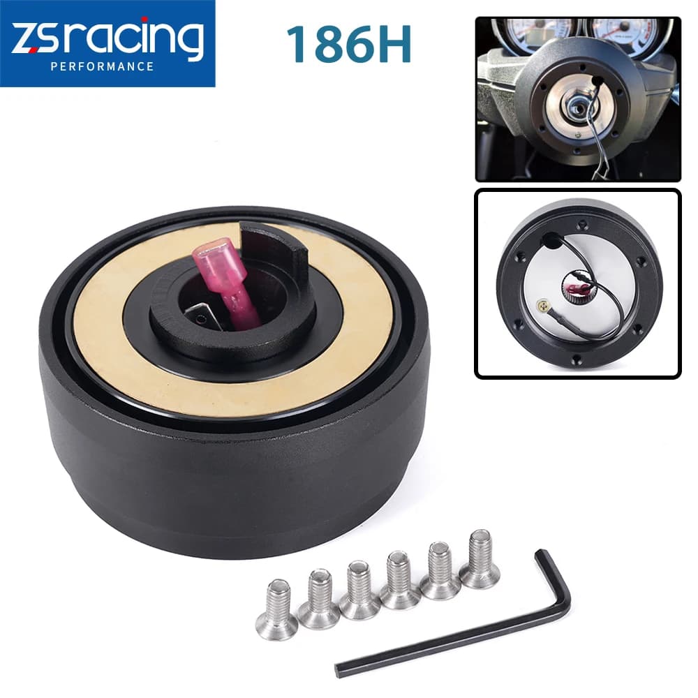 ZSRacing 186H 6 boulons Kit d'adaptateur de moyeu court de volant pour Volkswagen MK1 MK2 Golf Jetta lapin Scirocco QR061