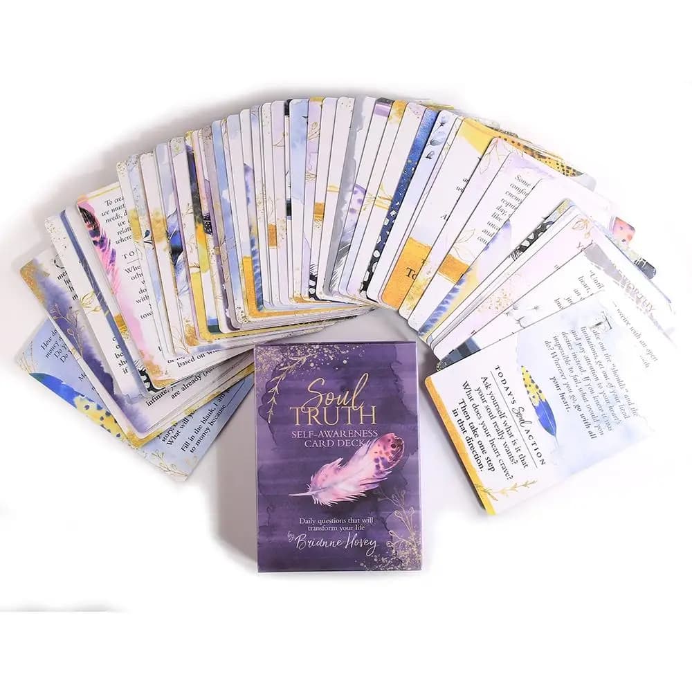 Jeu de cartes de sensibilisation à l'âme et à la vérité, nouvelles cartes de Tarot pour débutants avec guide, plateau de jeu de cartes