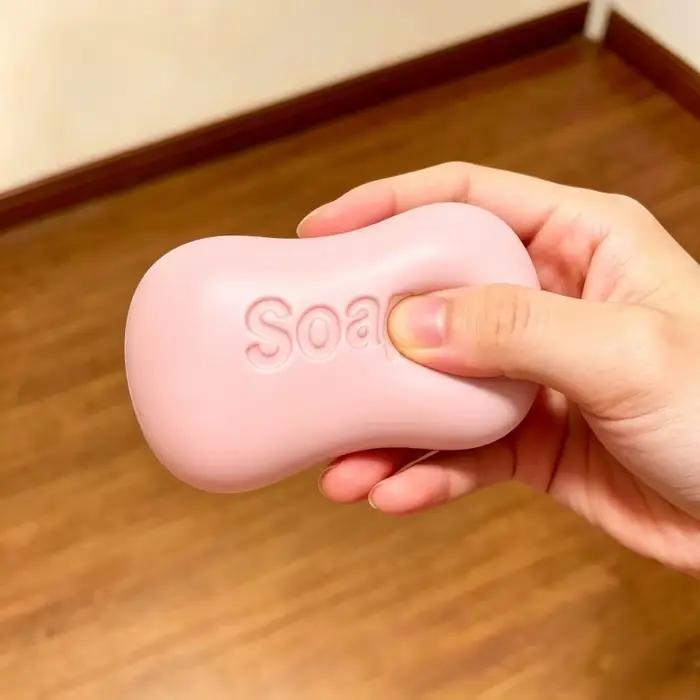Jouet sensoriel souple en forme de savon super réaliste, non toxique, à rebond lent, anti-stress pou