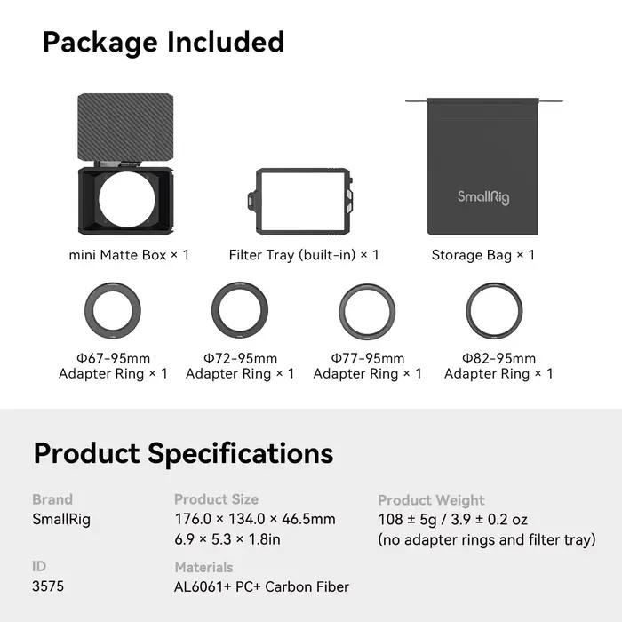 SmallRig-Mini appareil photo reflex numérique sans miroir, mise au point rapide, compatible avec obj