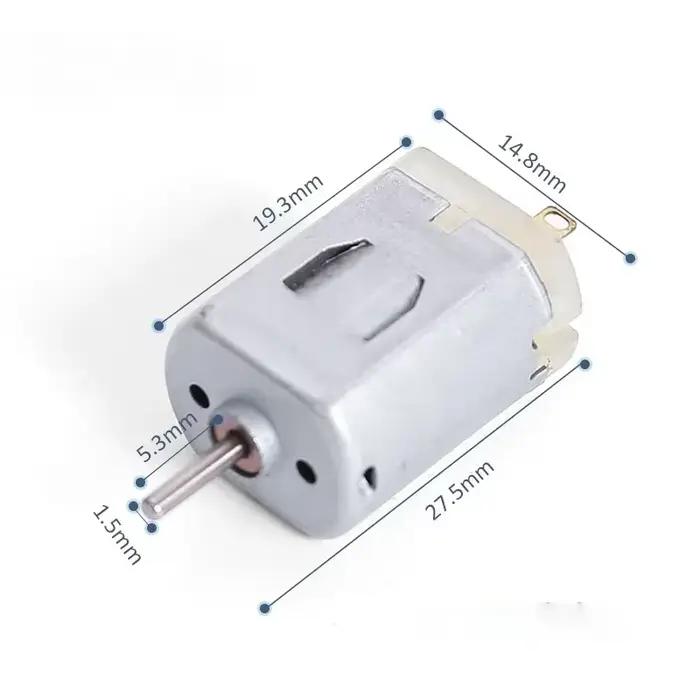 Micro moteur F030 avec arbre de sortie de 1.5mm, pièce de projet pour voiture jouet à monter soi-mêm