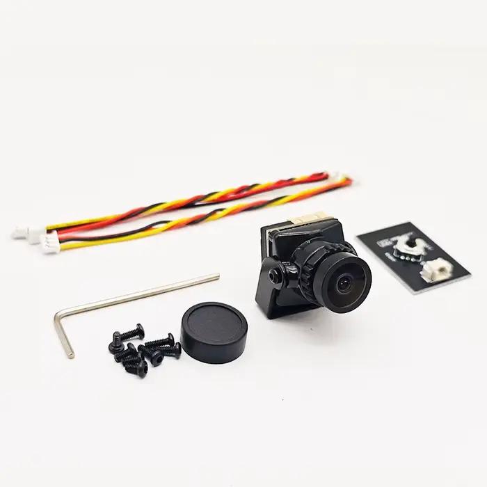 Mini caméra FPV 5.8G Cmos 1/1.8 1800TVL, puissance d'objectif 2.1mm 5V-40V OSD interne réglable pour