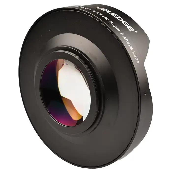 VLOGMAGIC Adaptateur d'objectif ultra grand angle fisheye 0,3X 52MM / 58MM / 62MM / 67MM / 72MM avec